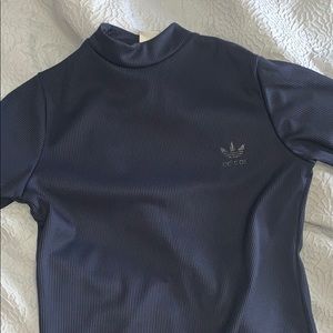 Adidas Navy Long Dress with vintage back